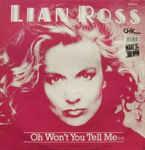 ... Lian Ross - Oh Won't You Tell Me (12", Maxi)