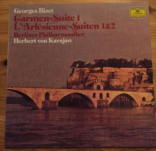 Cover Georges Bizet, Berliner Philharmoniker, Herbert von Karajan - Carmen-Suite 1, L'Arlésienne-Suiten 1&2 (LP, Club) Schallplatten Ankauf