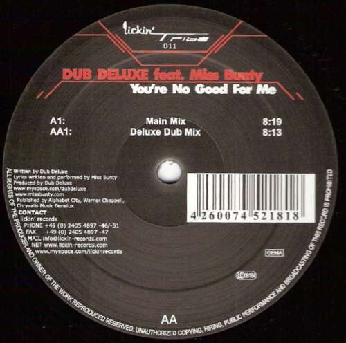 Bild Dub Deluxe Feat. Miss Bunty - You're No Good For Me (12) Schallplatten Ankauf