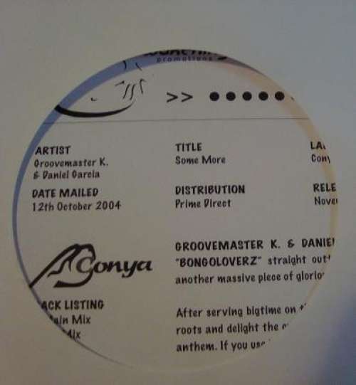 Cover Groovemaster K. & Daniel Garcia - Some More (12, Promo, W/Lbl) Schallplatten Ankauf