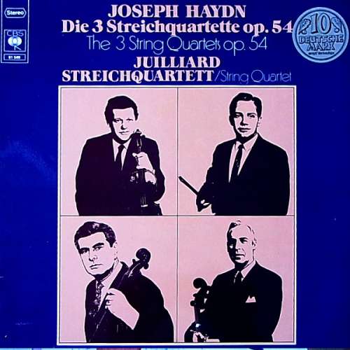 Cover Joseph Haydn - Juilliard Streichquartett* - Die 3 Streichquartette Op. 54 (LP) Schallplatten Ankauf