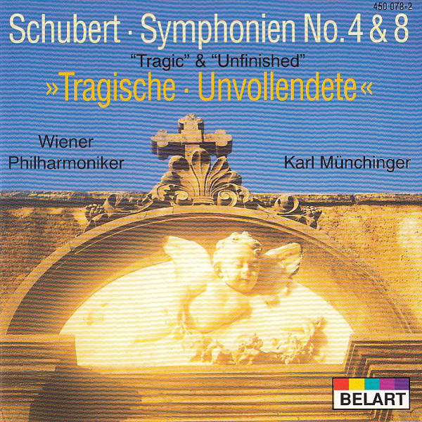 Cover Schubert* | Wiener Philharmoniker | Karl Münchinger - Symphonien No. 4 & 8 | Tragic & Unfinished | »Tragische • Unvollendete«  (CD, Comp) Schallplatten Ankauf