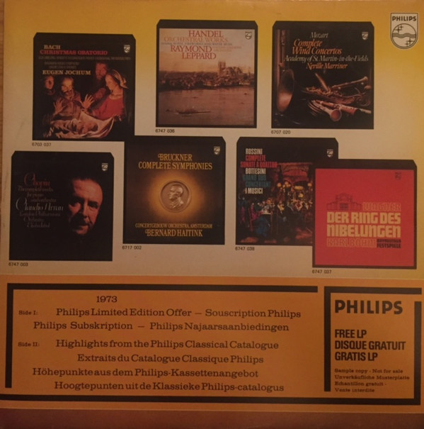 Cover Various - Philips Limited Edition Offer / Highlights From The Philips Classical Catalogue (LP, Comp, Promo) Schallplatten Ankauf