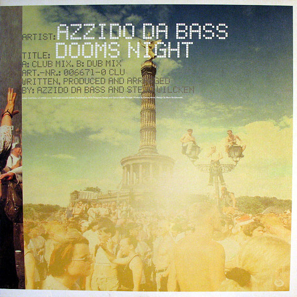 Bild Azzido Da Bass - Dooms Night (12) Schallplatten Ankauf