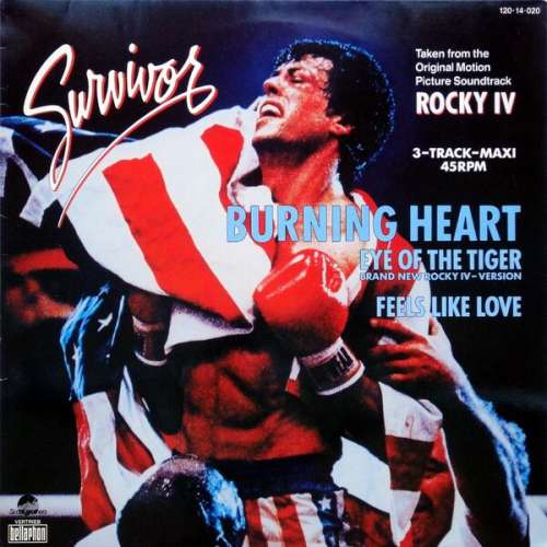 Cover Survivor - Burning Heart (12, Maxi) Schallplatten Ankauf