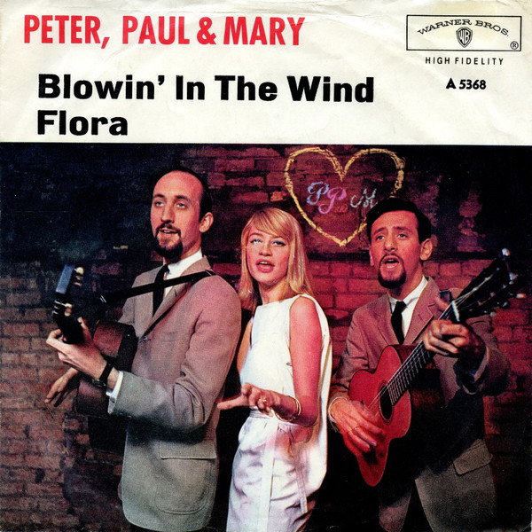 Cover Peter, Paul & Mary - Blowin' In The Wind (7, Single) Schallplatten Ankauf