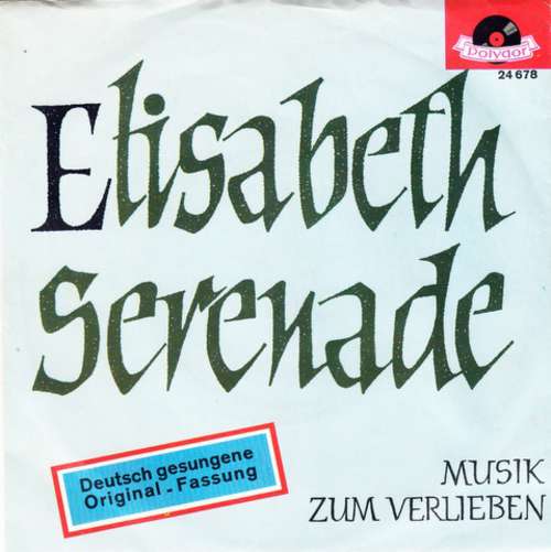 Cover Elisabeth-Serenade Schallplatten Ankauf