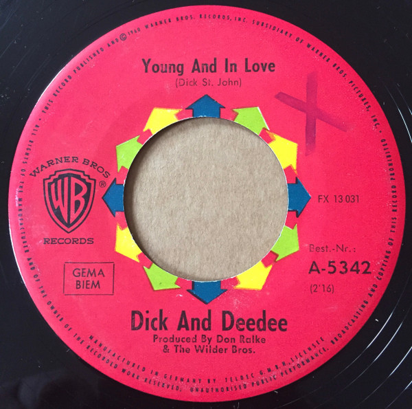 Bild Dick And Deedee* - Young And In Love (7, Single) Schallplatten Ankauf