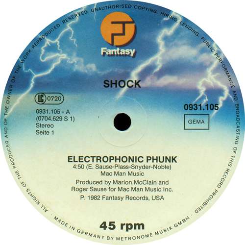 Cover Shock (3) - Electrophonic Phunk (12) Schallplatten Ankauf