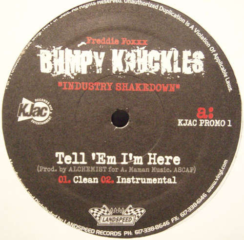 Bild Bumpy Knuckles - Tell 'Em I'm Here (12, Promo) Schallplatten Ankauf