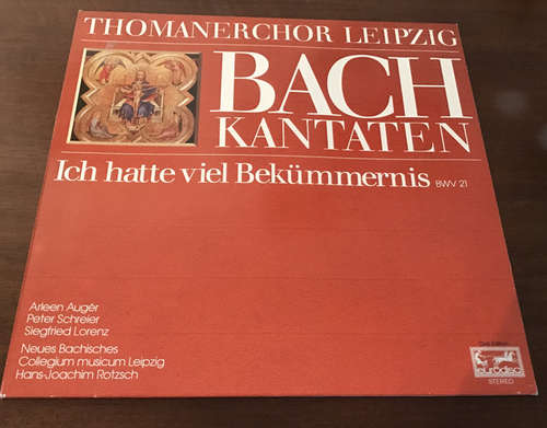 Cover Bach* / Thomanerchor Leipzig*, Arleen Augér*, Peter Schreier - Ich Hatte Viel Bekümmernis Kantate BWV 21 (LP, Album, Club) Schallplatten Ankauf