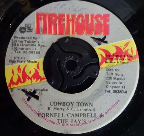 Cover Cornell Campbell, The Jays - Cowboy Town (7, Single) Schallplatten Ankauf