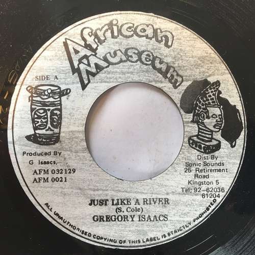 Cover Gregory Isaacs - Just Like A River (7, Single) Schallplatten Ankauf