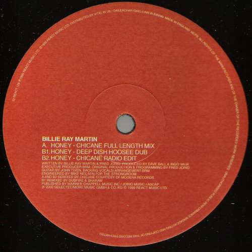 Cover Billie Ray Martin - Honey (12) Schallplatten Ankauf