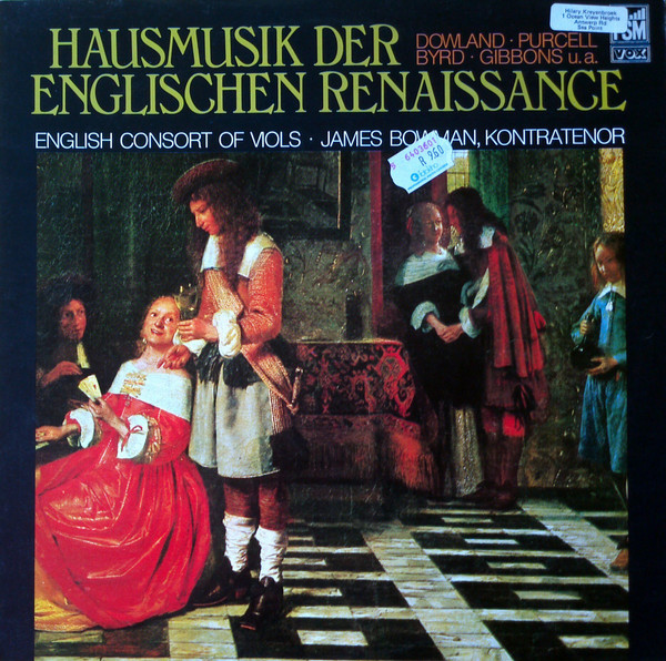 Cover English Consort Of Viols With James Bowman (2) - Hausmusik Der Englischen Renaissance (LP, Album) Schallplatten Ankauf