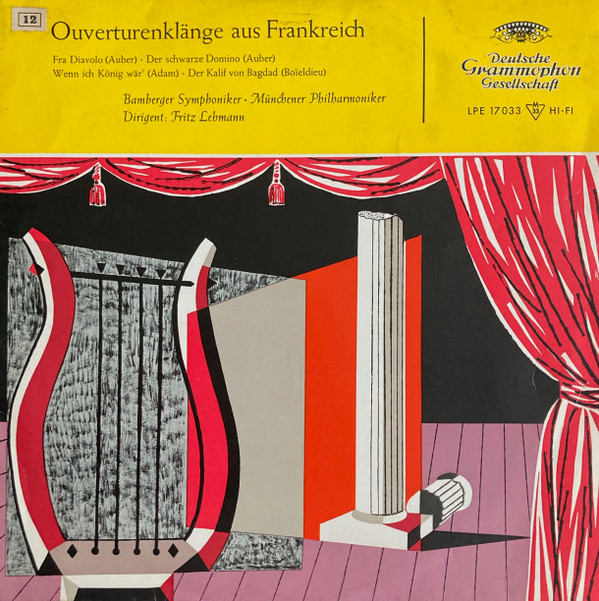 Cover Bamberger Symphoniker, Münchner Philharmoniker, Fritz Lehmann - Ouverturenklänge Aus Frankreich (10, Album) Schallplatten Ankauf