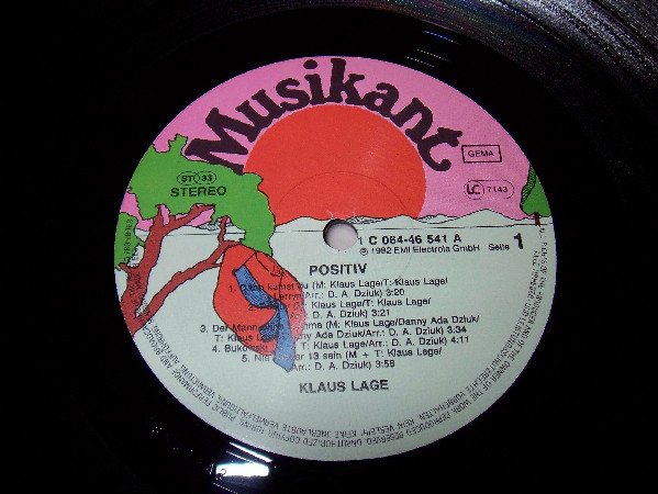 Bild Klaus Lage - Positiv (LP, Album) Schallplatten Ankauf