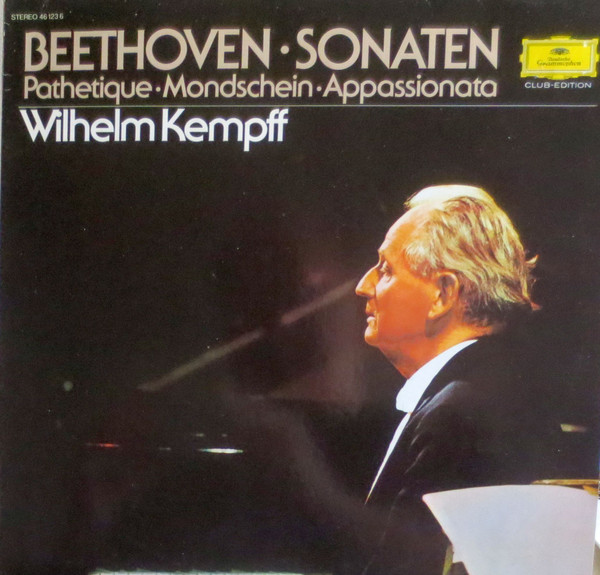 Bild Beethoven*, Wilhelm Kempff - Beethoven • Sonaten Pathetique • Mondschein • Appassionata (LP, Club, RE) Schallplatten Ankauf