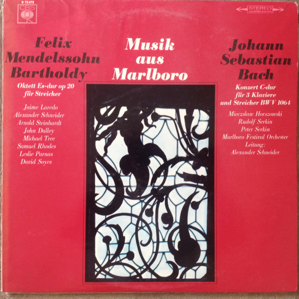 Cover Felix Mendelssohn-Bartholdy / Johann Sebastian Bach - Marlboro Festival Orchestra, Alexander Schneider - Musik Aus Marlboro Mendelssohn-Bartholdy,  Johann Sebastian Bach (LP, Comp) Schallplatten Ankauf