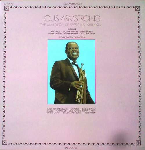 Cover Louis Armstrong - The Immortal Live Sessions 1944/1947 (LP, Comp) Schallplatten Ankauf