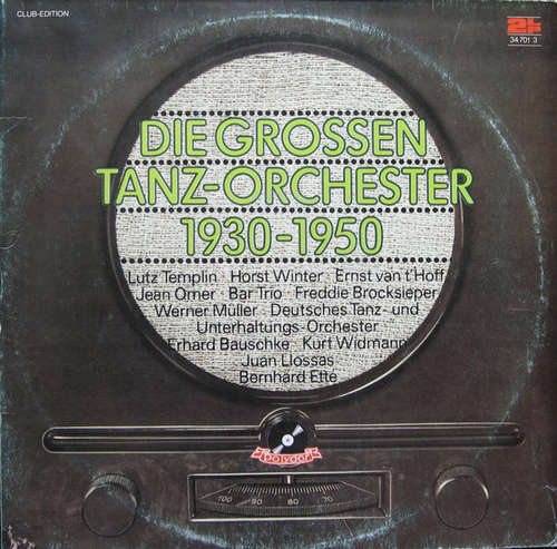 Cover Various - Die Grossen Tanz-Orchester 1930-1950 (2xLP, Comp, Mono, Club) Schallplatten Ankauf