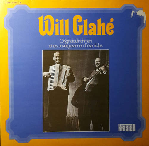 Cover Will Glahé - Originalaufnahmen Eines Unvergessenen Ensembles (LP, Comp) Schallplatten Ankauf