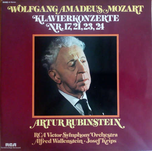 Cover Wolfgang Amadeus Mozart - Arthur Rubinstein, RCA Victor Symphony Orchestra, Alfred Wallenstein, Josef Krips - Klavierkonzerte Nr. 17, 21, 23, 24 (2xLP) Schallplatten Ankauf