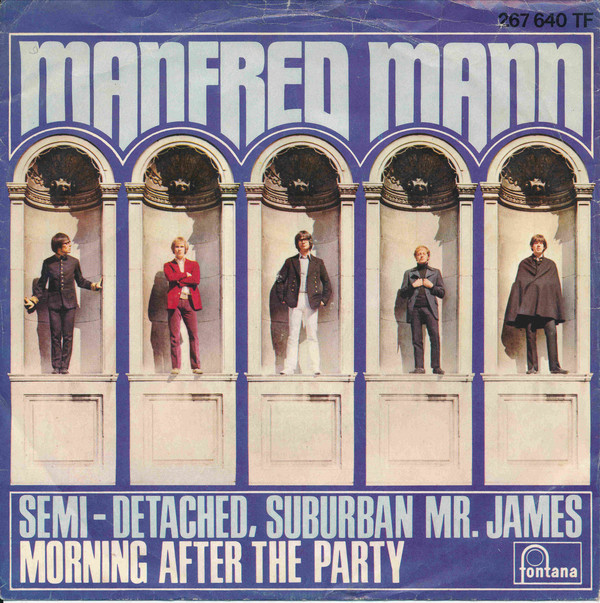 Cover Manfred Mann - Semi-Detached, Suburban Mr. James (7, Single, Mono) Schallplatten Ankauf