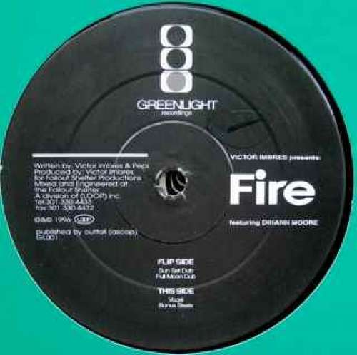 Cover Victor Imbres Featuring Dihann Moore - Fire (12) Schallplatten Ankauf