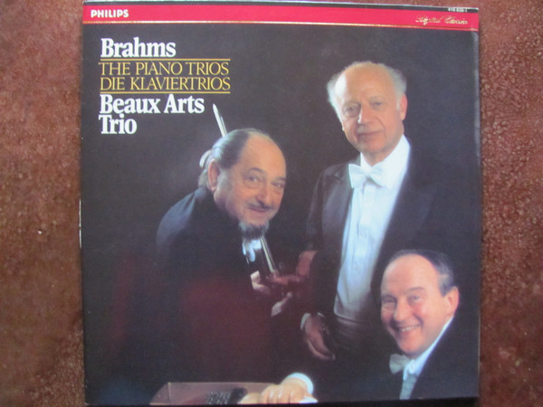 Cover Johannes Brahms, Beaux Arts Trio - The Piano Trios (2xLP, Gat) Schallplatten Ankauf