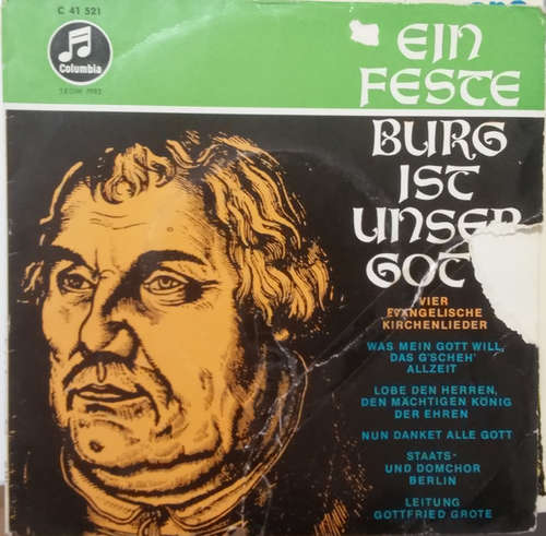Cover Staats- Und Domchor Berlin, Gottfried Grote - Ein Feste Burg Ist Unser Gott (7) Schallplatten Ankauf