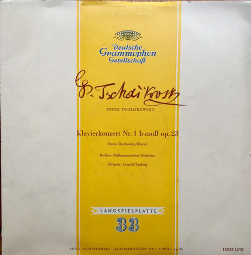Cover Peter Tschaikowsky*, Shura Cherkassky, Berliner Philharmoniker, Leopold Ludwig - Konzert Für Klavier Und Orchester Nr. 1 B-Moll Op. 23 (LP, Mono, Sti) Schallplatten Ankauf