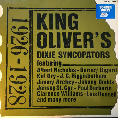 Cover King Oliver's Dixie Syncopators* - 1926 - 1928 (2xLP, Comp) Schallplatten Ankauf