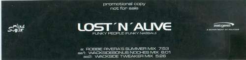 Cover Lost'N'Alive* - Funky People (Funky Nassau) (Remixes) (12, Promo) Schallplatten Ankauf