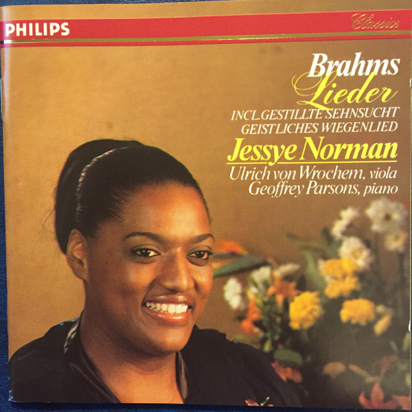 Cover Brahms* - Jessye Norman, Geoffrey Parsons (2), Ulrich von Wrochem - Lieder (CD, Album, RE) Schallplatten Ankauf