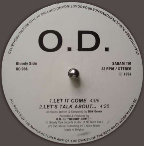 Cover O.D. (2) - Let It Come (12) Schallplatten Ankauf