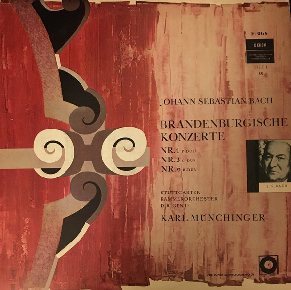 Cover Johann Sebastian Bach, Stuttgarter Kammerorchester, Karl Münchinger - Brandenburgische Konzerte Nr. 1, 3, 6 (LP, Club) Schallplatten Ankauf