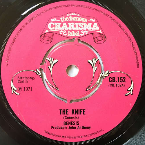Cover Genesis - The Knife (7, Single, Pus) Schallplatten Ankauf