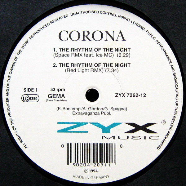 Bild Corona - The Rhythm Of The Night (Remix) (12) Schallplatten Ankauf