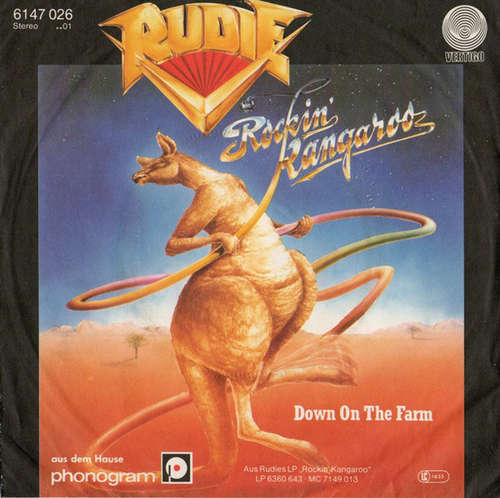 Cover Rudie (5) - Rockin' Kangaroo (7, Single) Schallplatten Ankauf