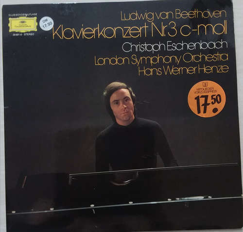 Cover Ludwig van Beethoven - Christoph Eschenbach, London Symphony Orchestra*, Hans Werner Henze - Klavierkonzert Nr. 3 C-moll - Piano Concerto No. 3 In C Minor (LP, Clu) Schallplatten Ankauf