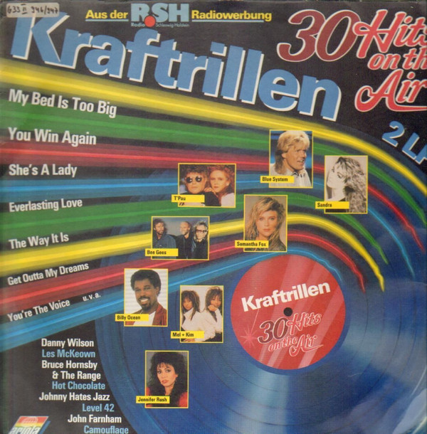 Cover Various - Kraftrillen - 30 Hits On The Air (2xLP, Comp) Schallplatten Ankauf