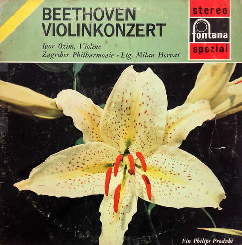 Cover Beethoven* - Igor Ozim, Zagreber Philharmonie* ; Milan Horvat - Violinkonzert (LP) Schallplatten Ankauf