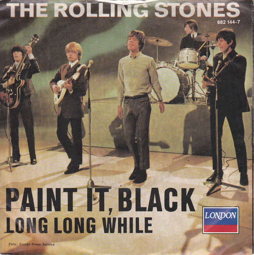 Cover The Rolling Stones - Paint It, Black (7, Single, RE, Blu) Schallplatten Ankauf