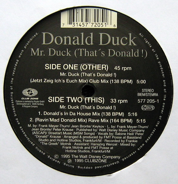 Bild Donald Duck - Mr. Duck (That's Donald!) (12, Maxi) Schallplatten Ankauf