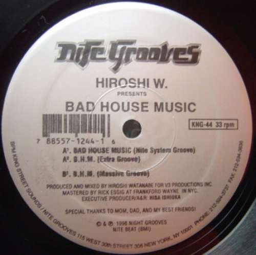 Cover Hiroshi W.* - Bad House Music (12) Schallplatten Ankauf