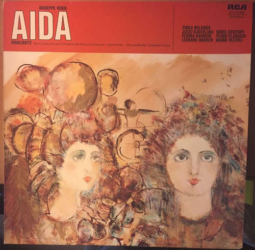Cover Verdi*, Milanov*, Barbieri*, Bjoerling*, Warren*, Perlea* - Highlights From Verdi: Aïda (LP) Schallplatten Ankauf