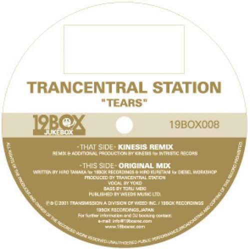 Cover Trancentral Station - Tears (12) Schallplatten Ankauf