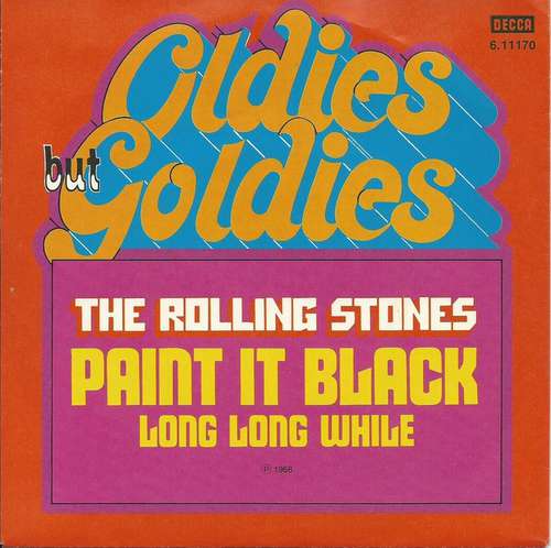 Cover The Rolling Stones - Paint It Black / Long Long While (7, Single, RE) Schallplatten Ankauf