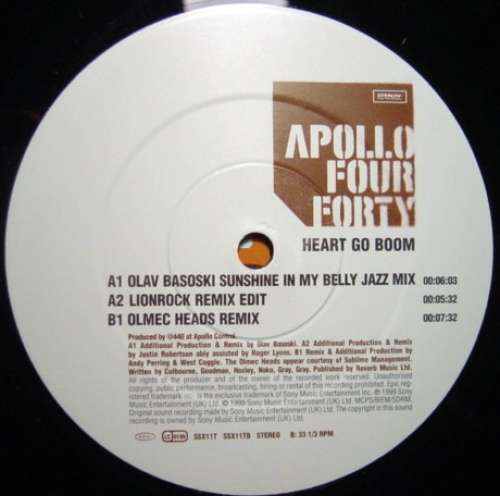 Cover Apollo Four Forty* - Heart Go Boom (12, Single) Schallplatten Ankauf
